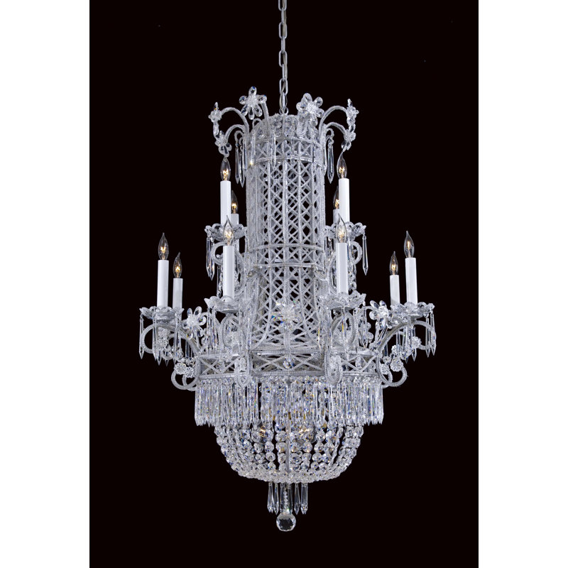 Lustree empire de style bougie 12 lumières