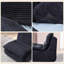 Fauteuil à billes 2 pièces à compression douce pour le salon, la chambre à coucher et le bureau, noir + gris