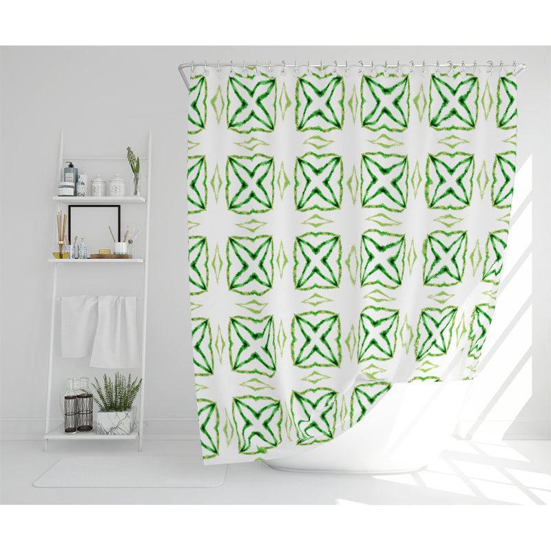 Bumble Polyester Shower Curtain Set