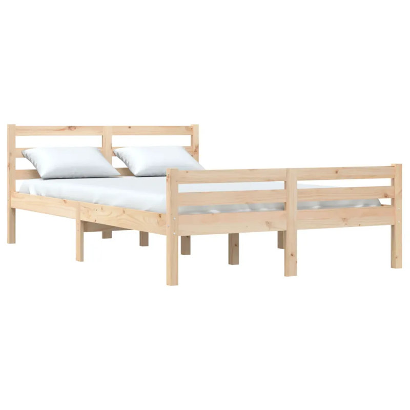 Maxton Solid Wood Bed, 140 x 200cm, natural