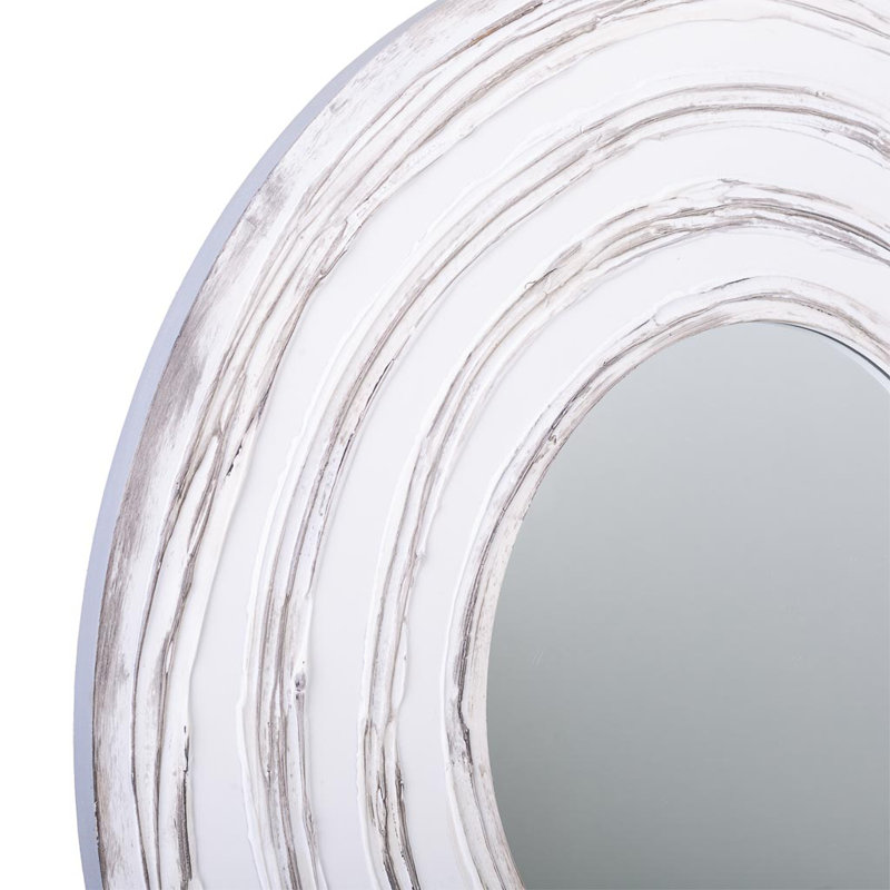 Alpert Wood Flat Wall Mirror