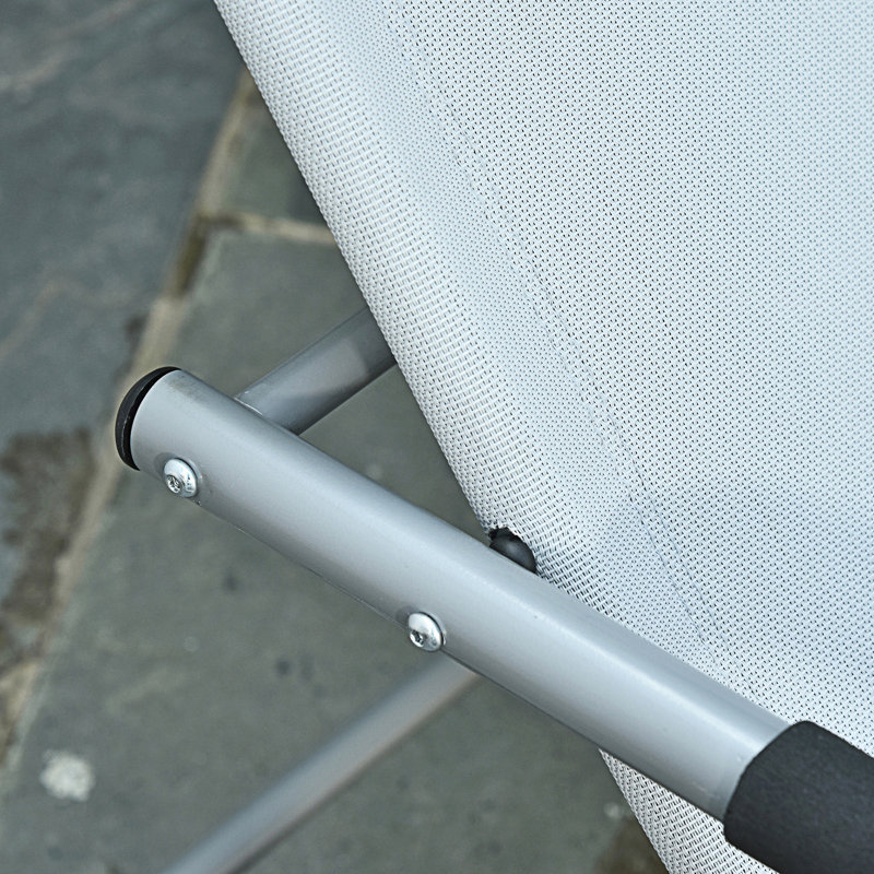 Chaise berçante inclinable avec fauteuil détachable Zero Gravity, Gris