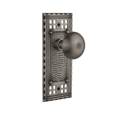 Craftsman Plate with New York Door Knob