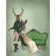 Art sur toile tendue de la galerie Trinx Fab Funky: Mr Deer and Lady Rabbit-1842960951