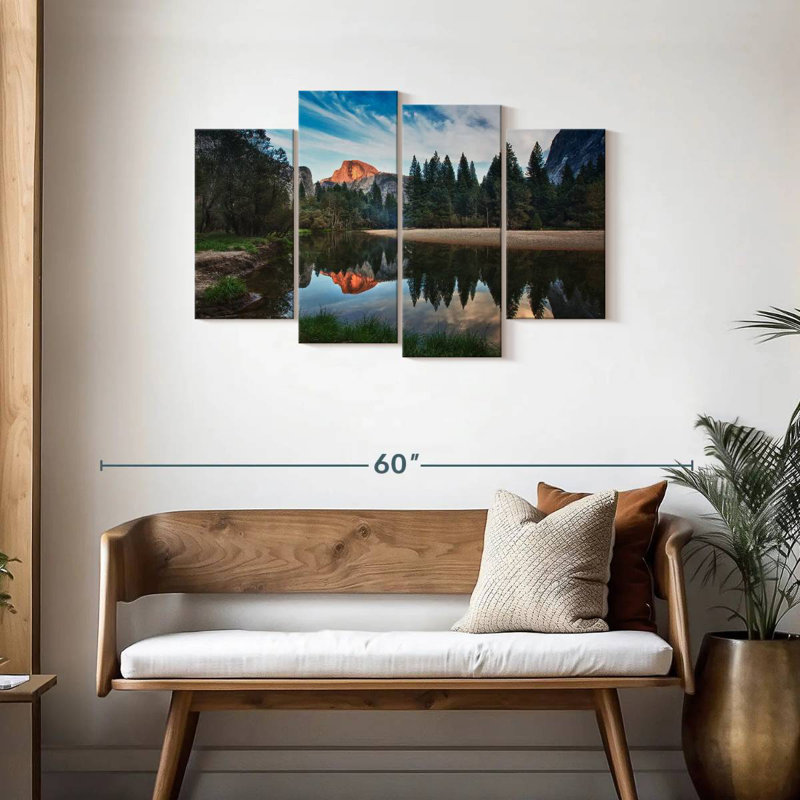 Alvord Half Dome On Merced River, 27" H x 43" W