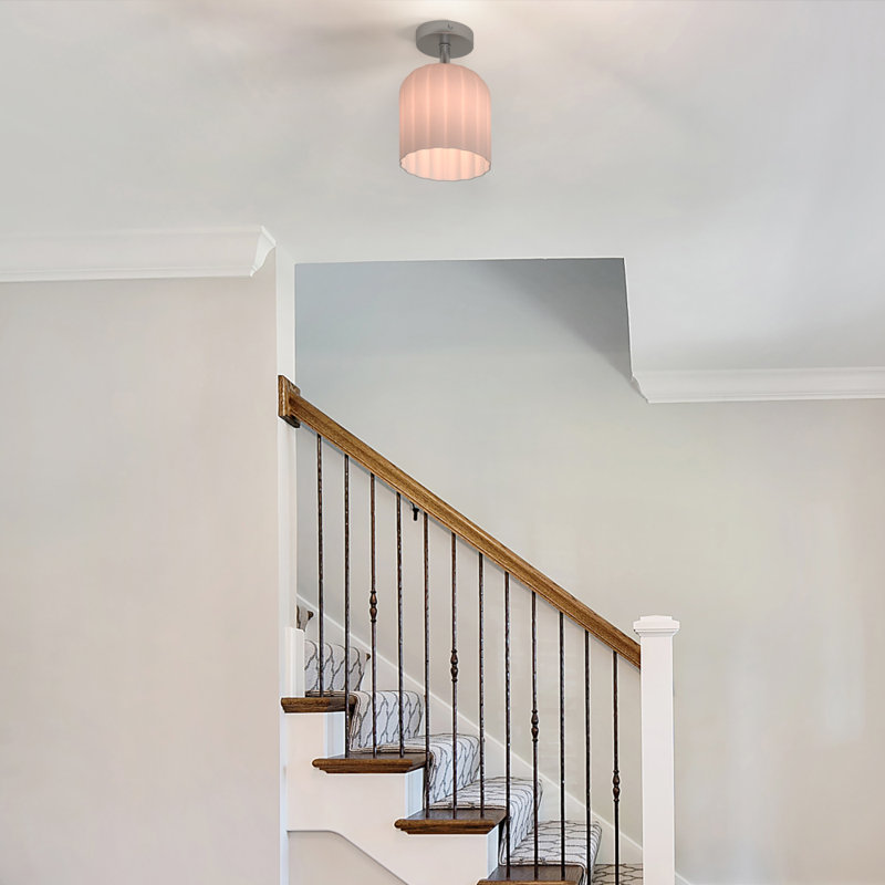 Parkmont Plug & Play 1-Light Semi Flush Mount in Transitional and Modern Style-11.33 Inches Tall and 8.8 Inches Wide