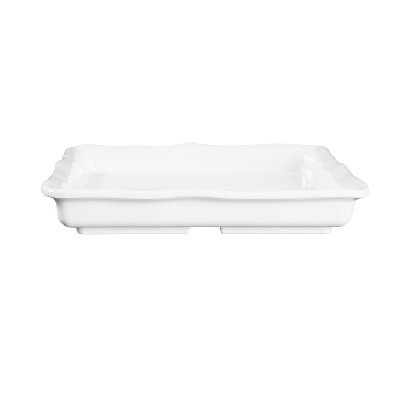 Plateau en mélamine biologique, Blanc, H 1,5 po x l 10 po x P 10 po