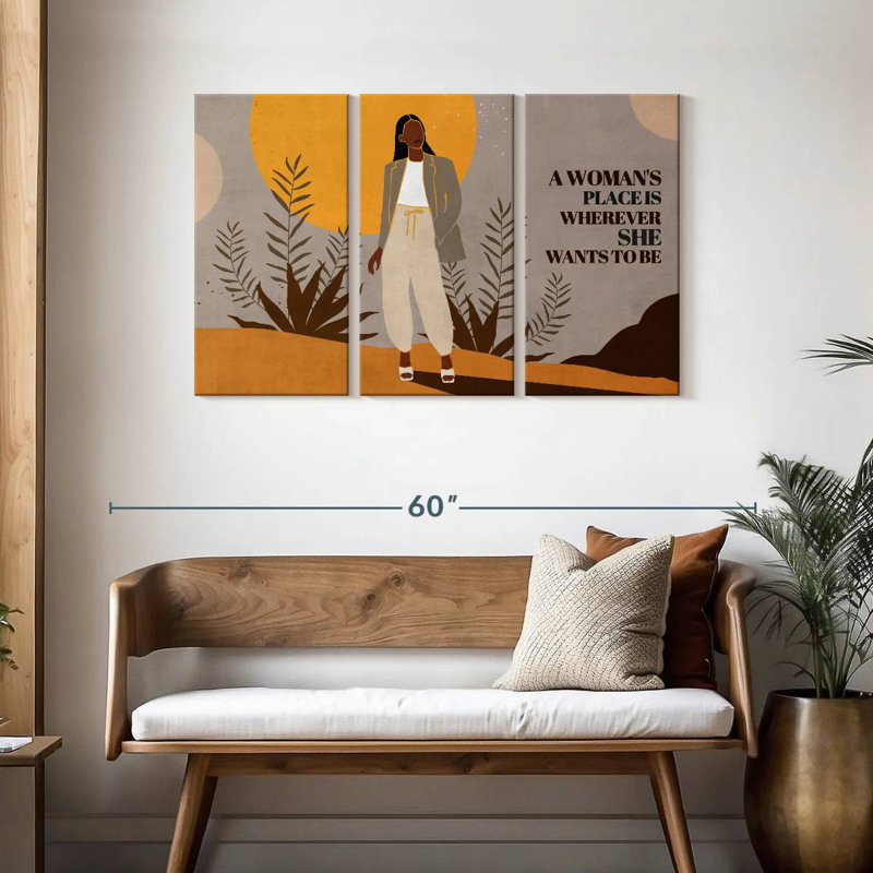 Khyia A Woman's Place I, H 28 po x l 45 po