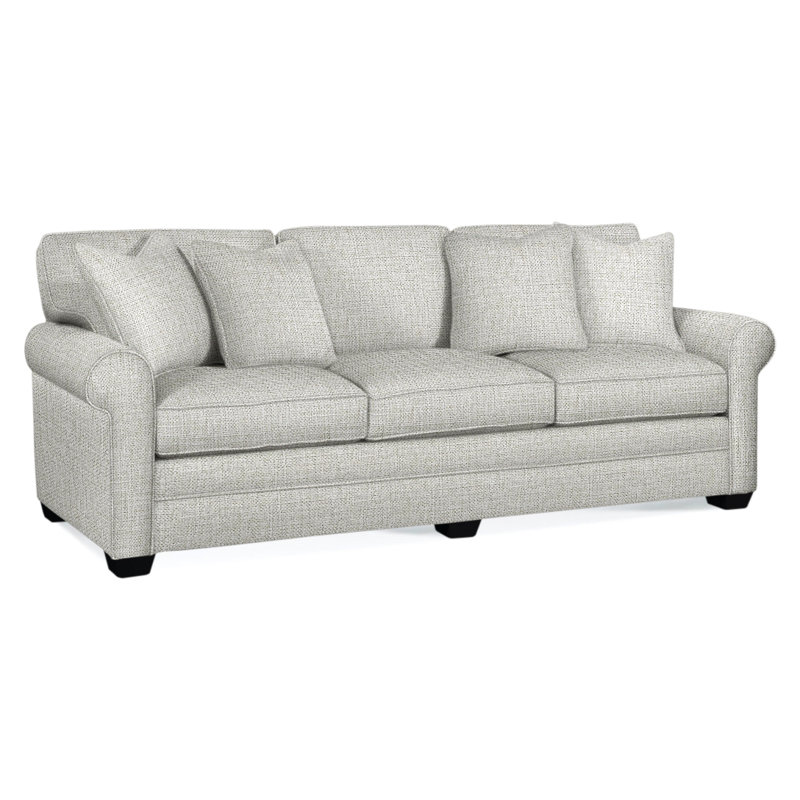 Bedford Sofa, Black, Green Performance Fabric; 0851-54