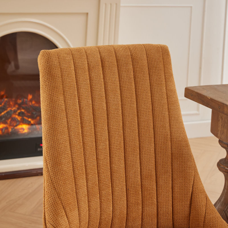 Chaise d'appoint, Velours jaune