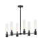 Lustre linéaire moderne Spoutnik à 6 lumières Shea-507190112