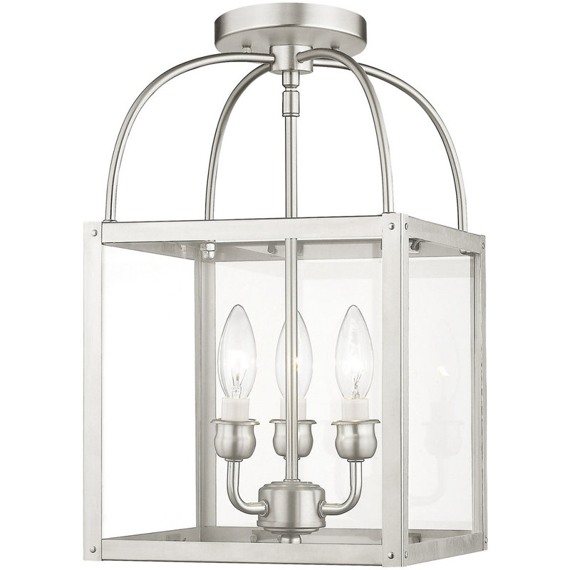 Luminaire suspendu rectangulaire 3 lumières Tehilah