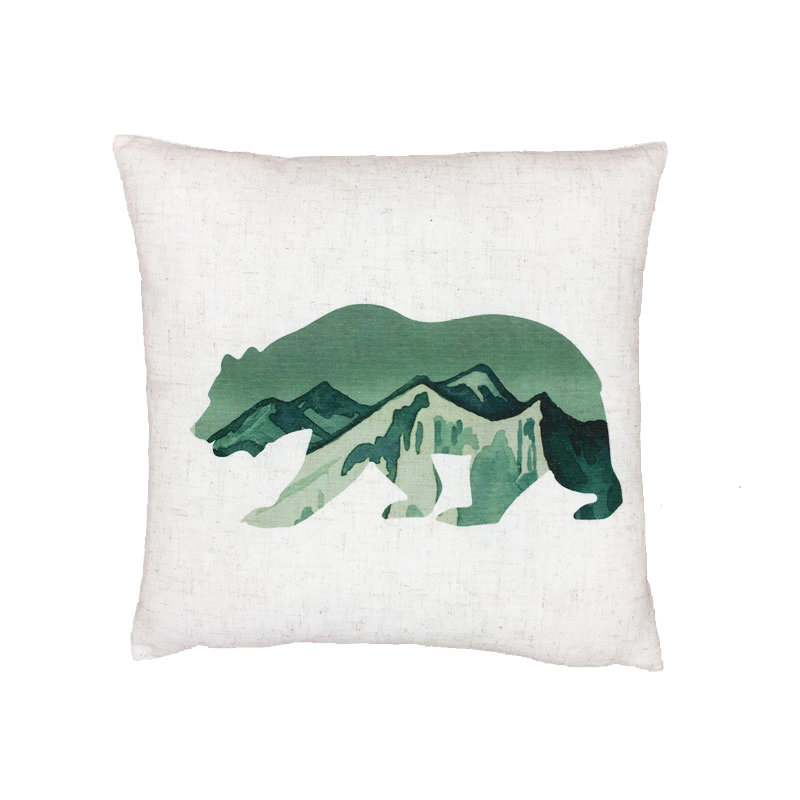 Coussin Rocky Mountain Bear, Polyester/ Bourre en polyester