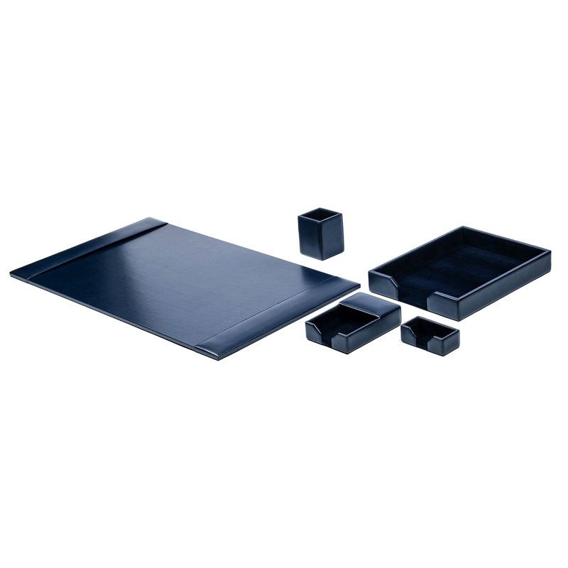 Ensemble de bureau 5 pièces Faulk, Bleu marine