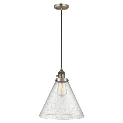 Luminaire suspendu en forme de globe à 1 lumière Anisley
