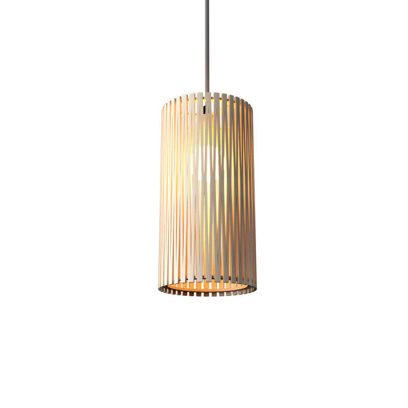 Living Hinges 1 - Light Pendant, 7.87" H x 5.9" W x 5.9" D, Organic Cappuccino