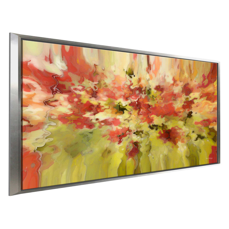 «Secret Séparation», reproduction d'art sur toile, H 31,5 po x l 51,5 po x P 2 po, Cadre flottant argent