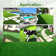 Artificial Grass Turf Roll 0.8in Pile Height Customized Sizes