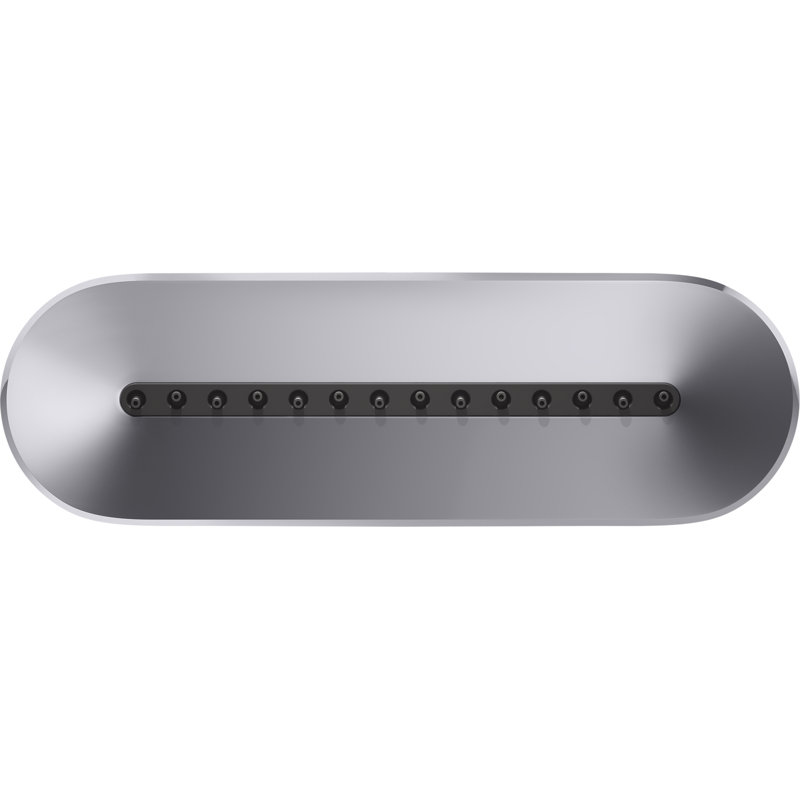 Statement Oblong Vichy 1.75 Gpm Body Spray, Polished Chrome