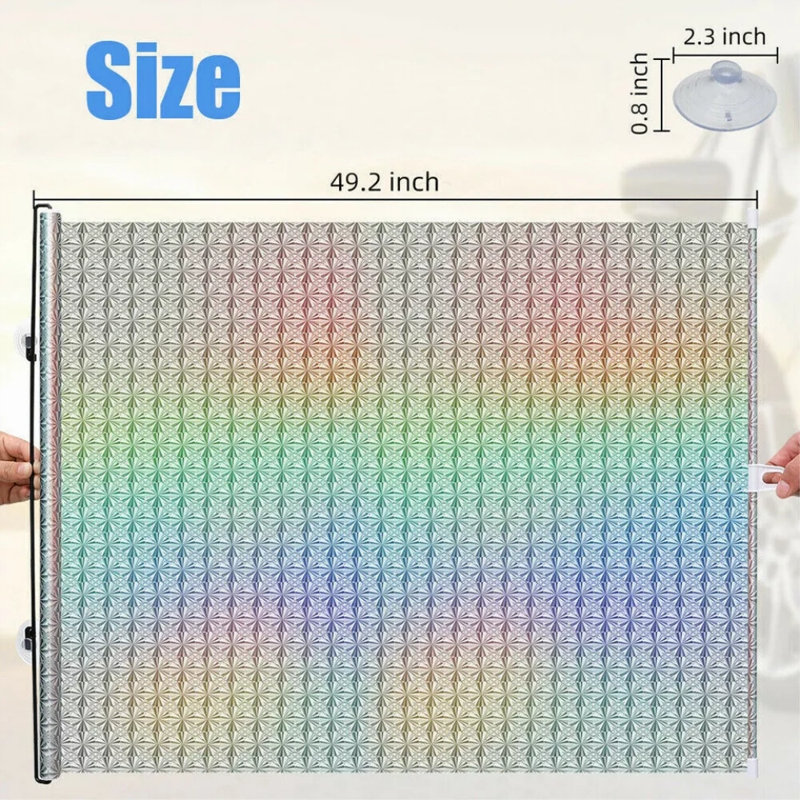 Housse pare-soleil rétractable pour voiture pare-soleil pliable, Argent argent