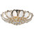 New Crystal LED Chandelier Ceiling Light Flush Mount Lighting Fixture