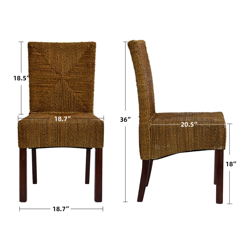 Ensemble de chaises de salle à manger en bois massif 21 po, 4