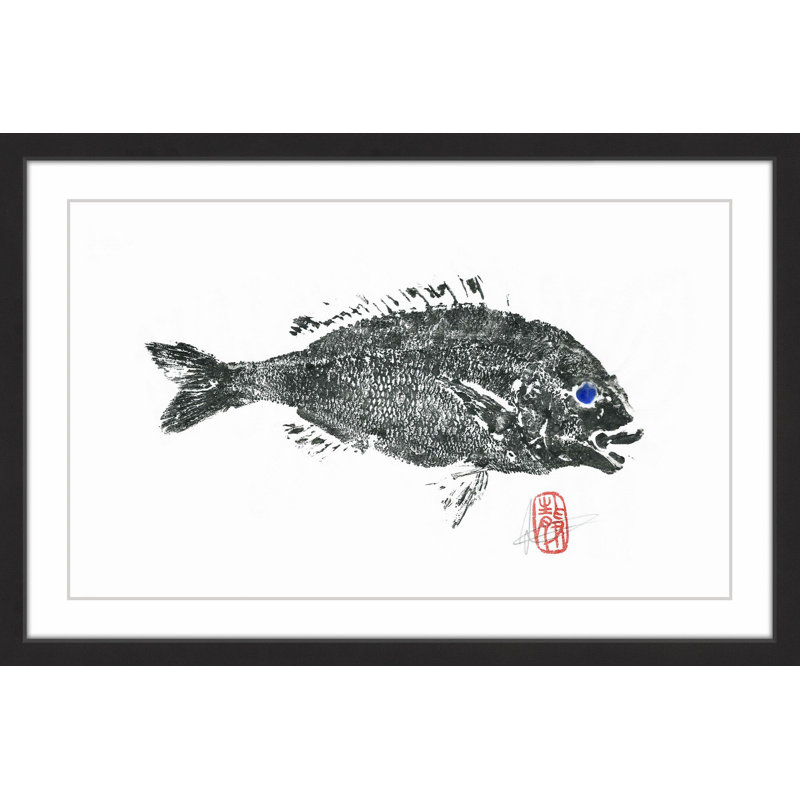 « sea perchoir », reproduction d’art encadrée, H 12 po x l 18 po x P 1,5 po