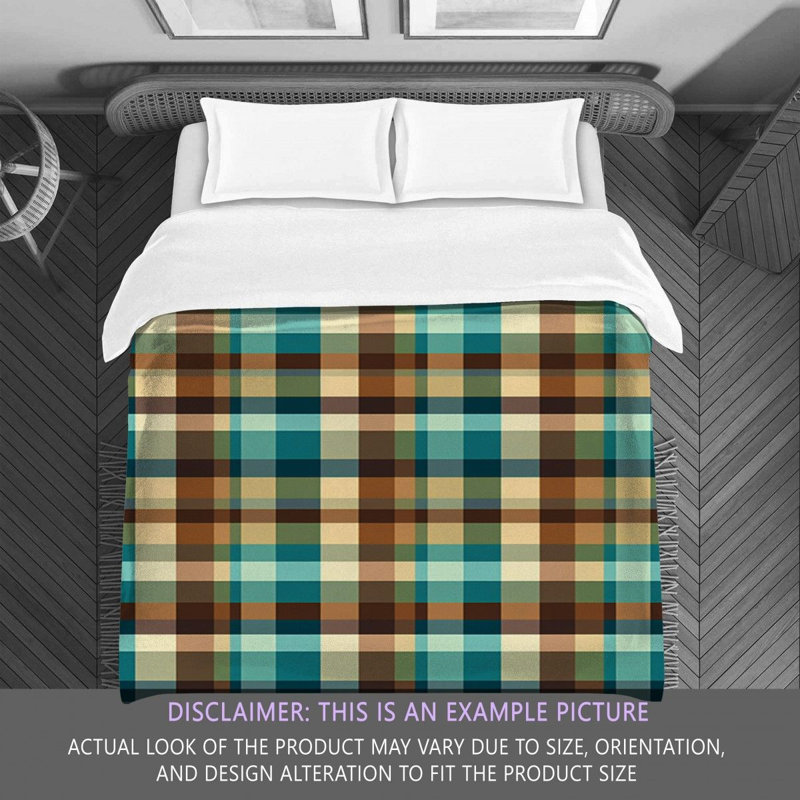 Polyester Plaid Comforter, Twin Comforter