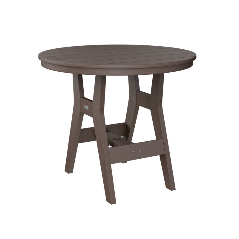 Table de bar ronde de 38 po Berlin Gardens Harbor, Chocolat / Brun