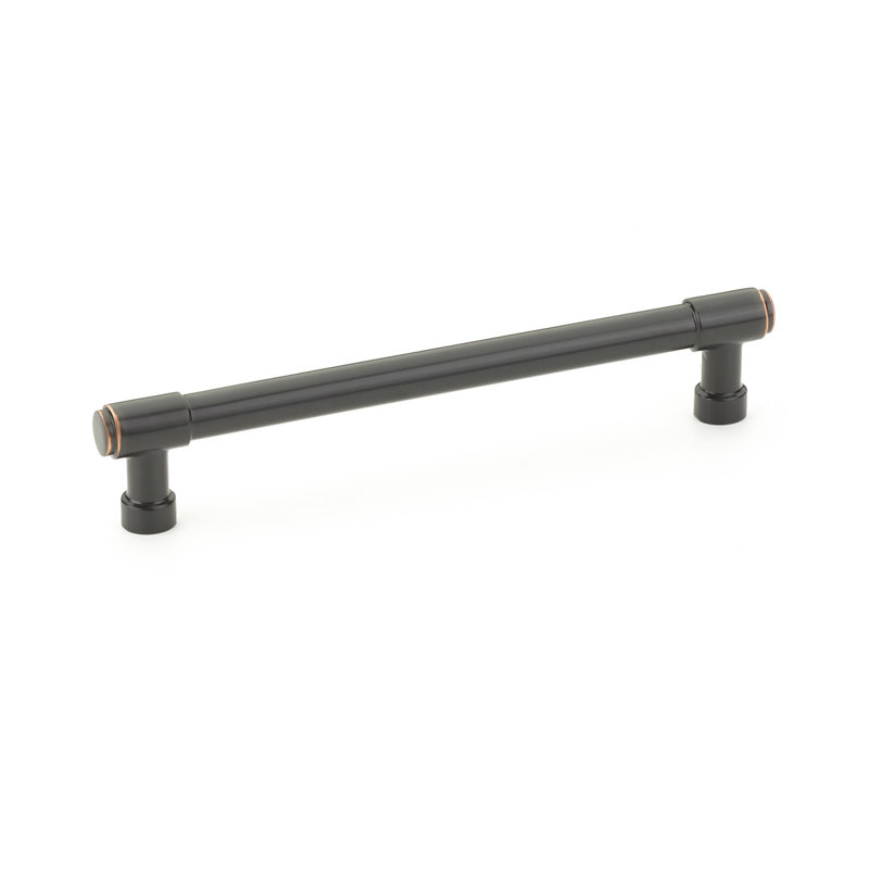 Emtek Jasper Bar Cabinet Pull, 6" Center to Center, Oil Rubbed Bronze