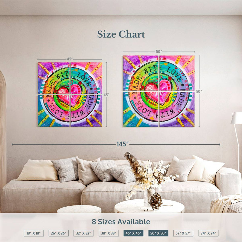 Tergel Made With Love, 45" H x 45" W