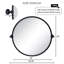 Miroir de salle de bain rond noir mat 26 po x 26 po Opeline