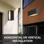 Saater Matte Black 11cm H Outdoor Sconce