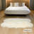 Novelty Colello Solid Color Handmade Sheepskin 3.5' x 6' Area Rug in Natural