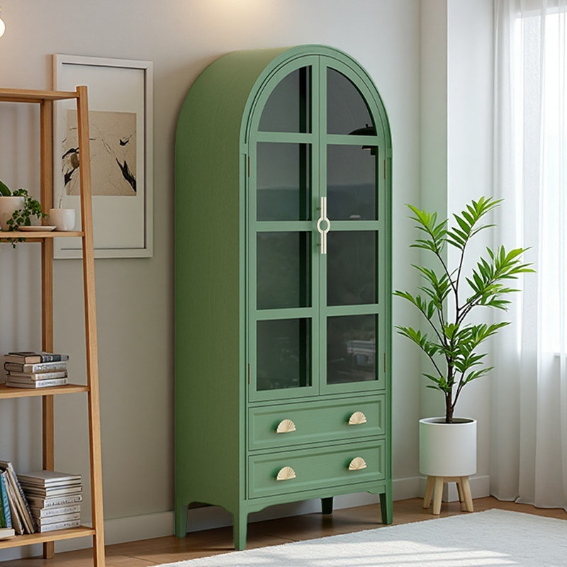American Retro Light Luxury Display Cabinet