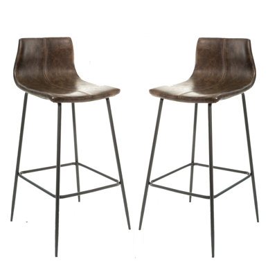 Encinas Upholstered Counter Stool with Metal Frame