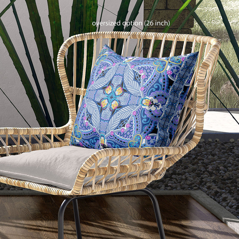 Polyester Throw Square Pillow Cover & Insert, 16" x 16" 