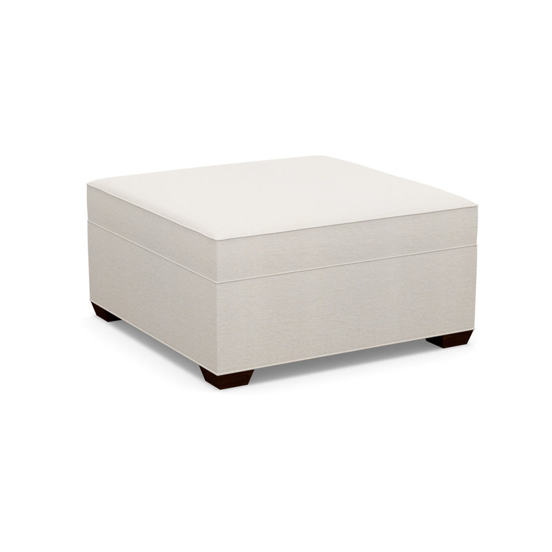 Square Tufted Ottoman, 8172-81, Walnut