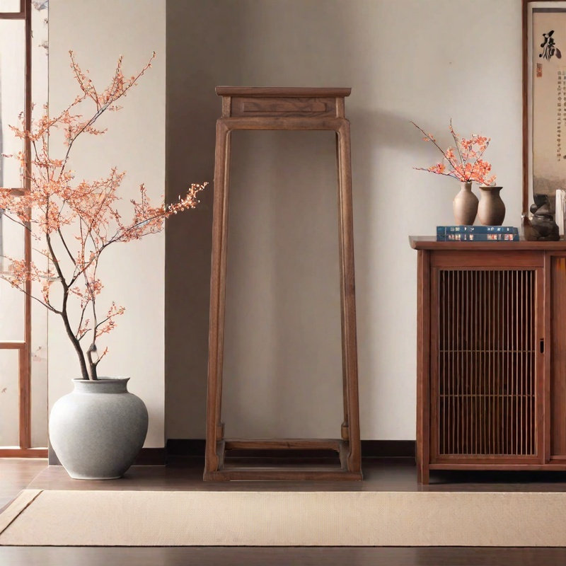 Solid Wood Plant Stand with Rounded Edges
