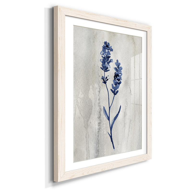 Indigo botanique II - impression, Blanc, H 37,5 po x l 27,5 po x P 1,5 po