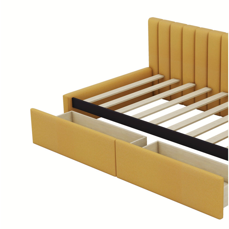 Masakatsu Upholstered Daybed, Yellow