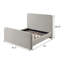 Lit plateforme tapissier gris Hedon-100088498