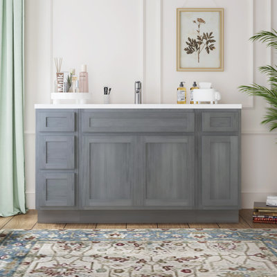 Base de meuble-lavabo simple 60 po seulement