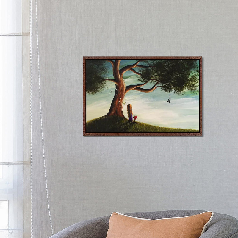 Their Favorite Place - Print on Canvas, Classic Brown Wood Framed, 66.04 cm H x 45.72 cm W