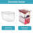 6 Pack Clear Stackable Storage Bins With Lids, Large Plastic Containers With Handle For Pantry Organizer And Storage,Perfect For Bathroom,Cabinet,Kitchen,Fridge,Closet Organization