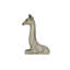 Figurine de veau girafe en magnésie rétro