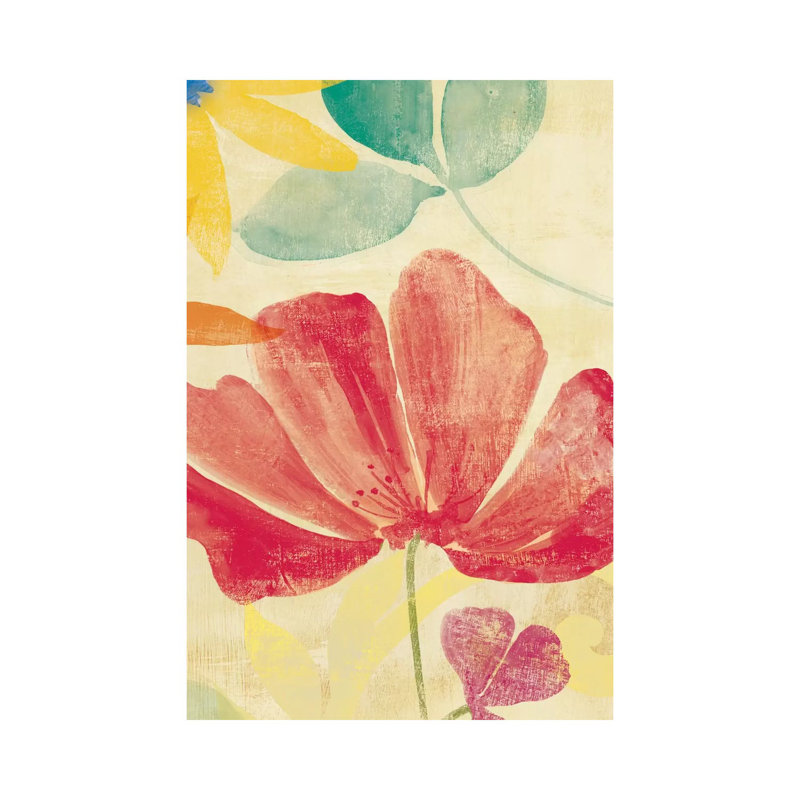 Field Floral II - Wrapped Canvas Painting, 20.32 cm H x 30.48 cm W