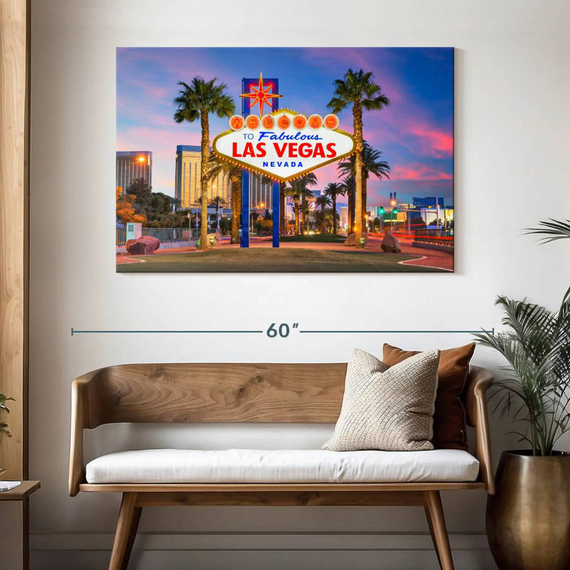 Ravi Las Vegas Iconic Sign, 32" H x 48" W