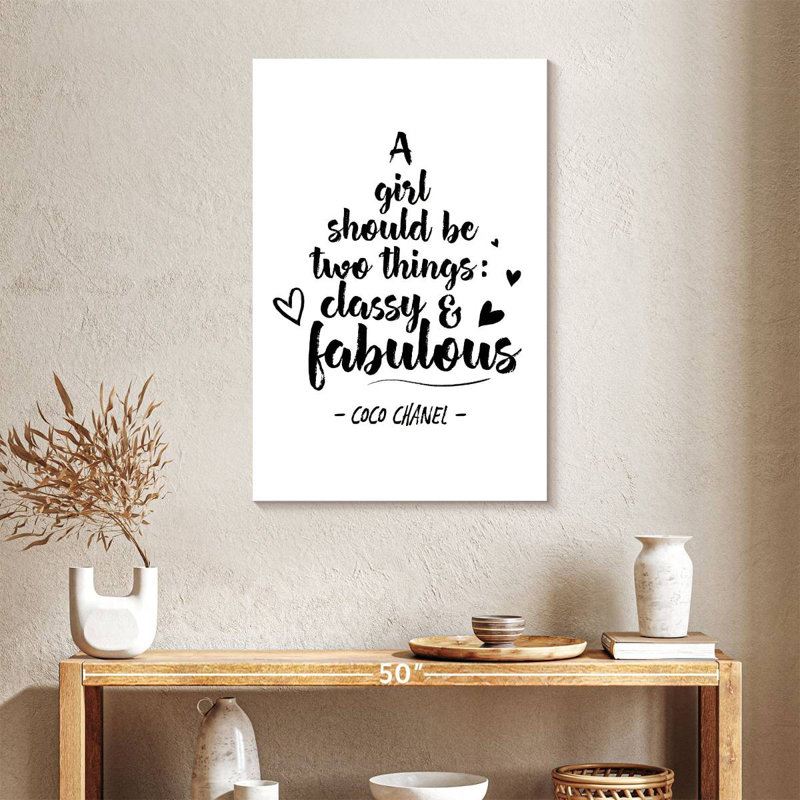 Classy And Fabulous Girl, 36" H x 24" W