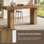 Table de bar de 70,9 po de largeur, table de salle à manger rectangulaire à hauteur de comptoir Modern Farmhouse, unités de bar pour la cuisine, bistro-951418257